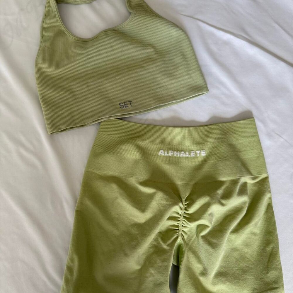 Alphalete Women's Green Shorts